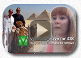 Alexandra Grover shows how to use a blank wall with Veescope Live to create an report on Egypt.
