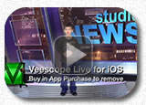 Veescope Live for iOS used as a test for a newscast